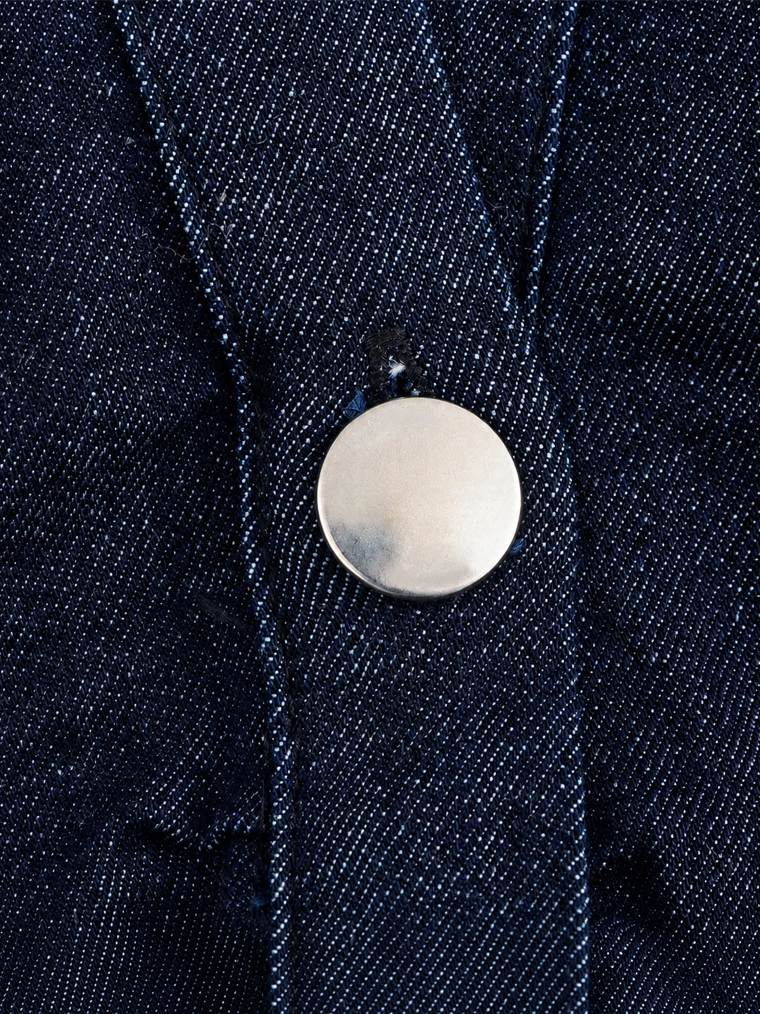 Ruched Waist Button-Down Denim Midi Dress