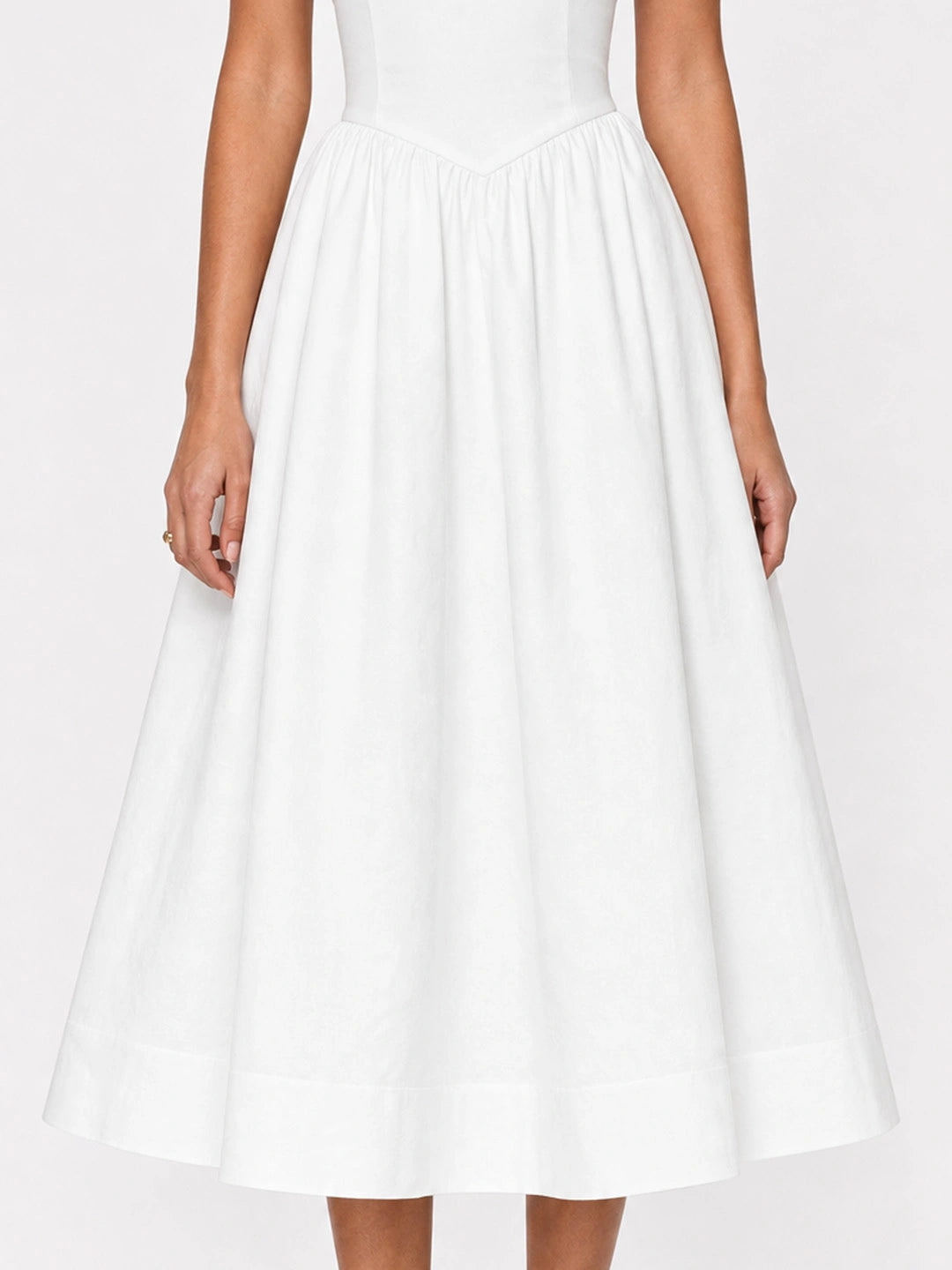 Scoop Neck Corset A-Line Dress