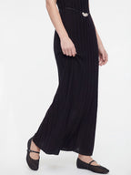 Scoop Neck Rib Knitted Maxi Dress