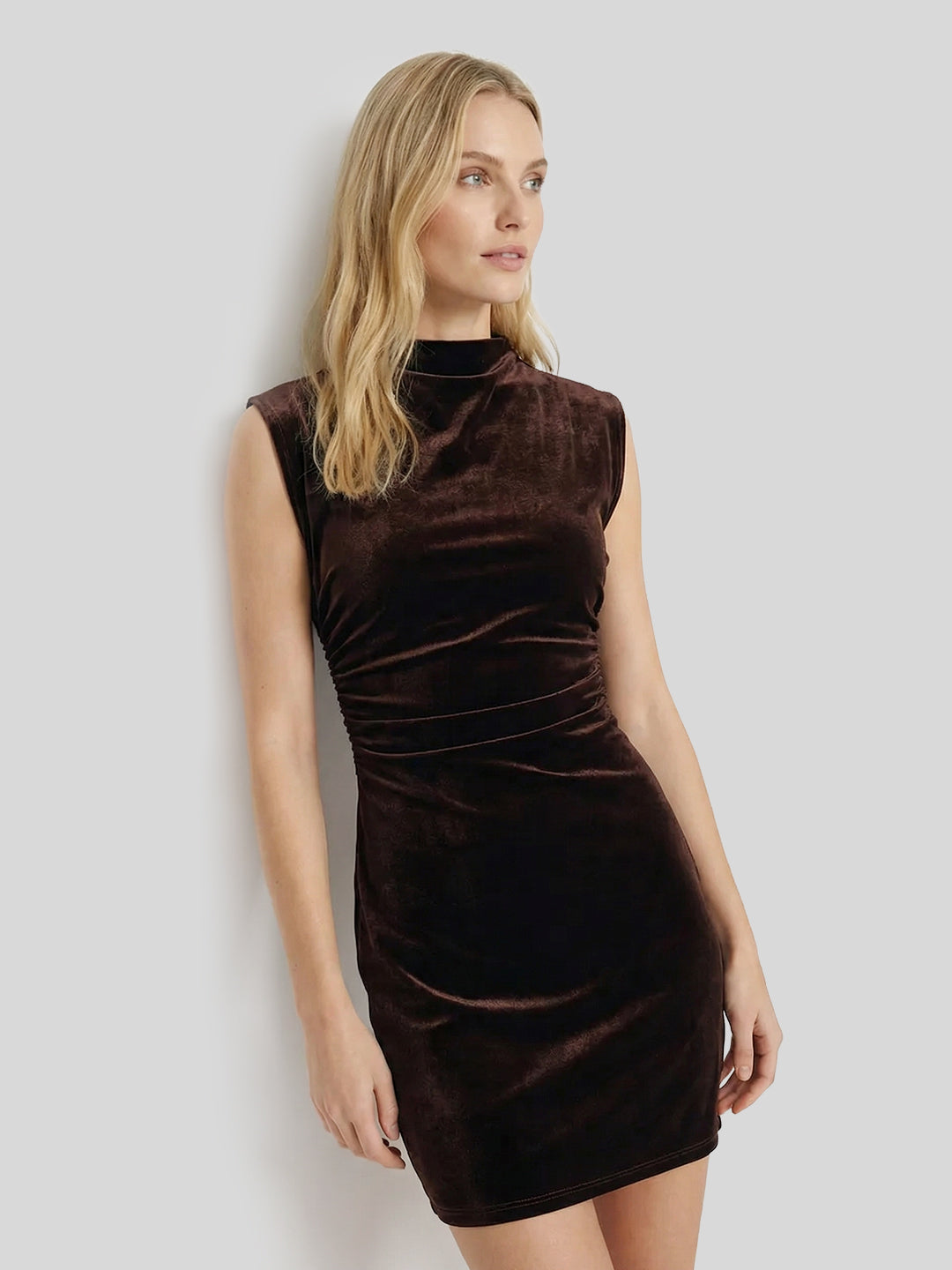 Sleeveless Velvet Mini Dress Secondary image