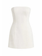 Sleeveless strapless mini dress