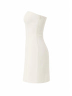 Sleeveless strapless mini dress