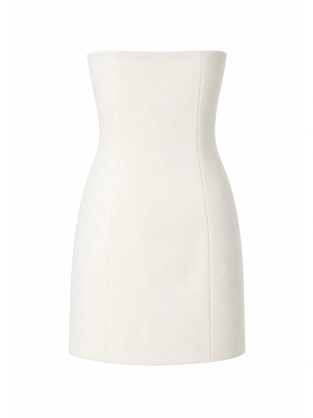 Sleeveless strapless mini dress
