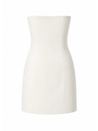 Sleeveless strapless mini dress