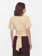 Boat Neck Tencel Flutter Top