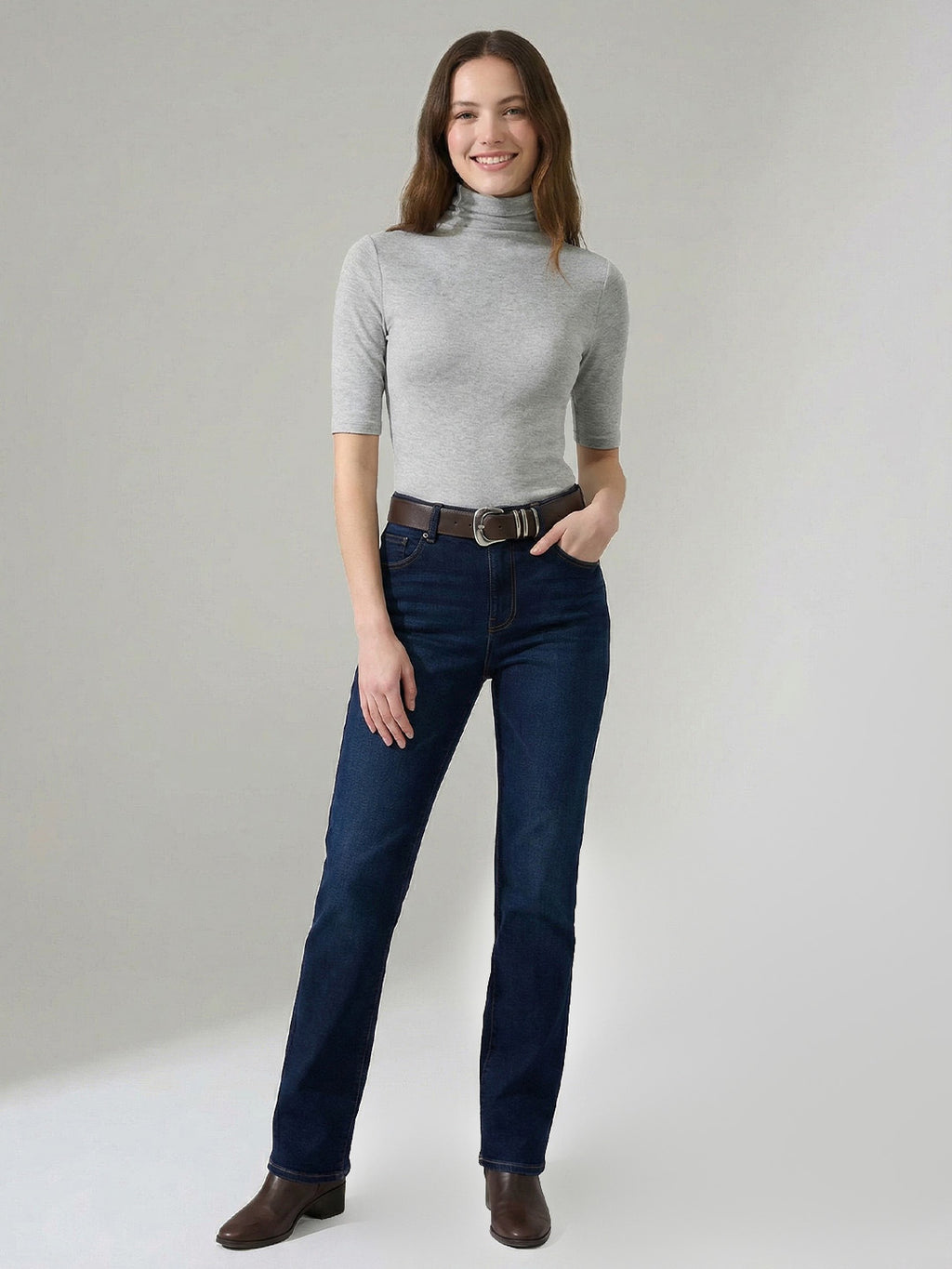 Soft turtleneck knit top
