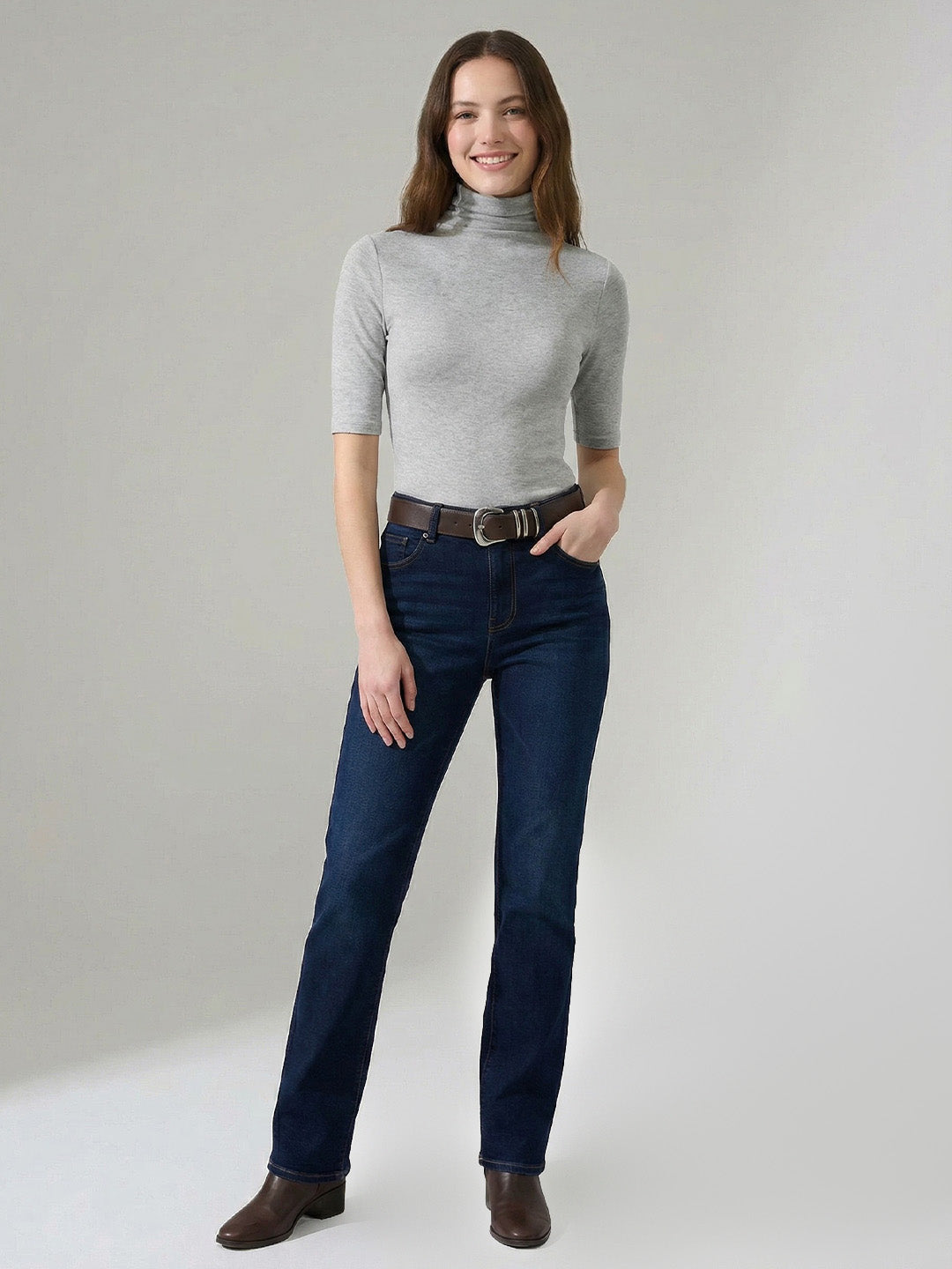 Soft turtleneck knit top