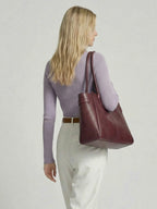 Solid Color Keyhole Collar Wool Sweater