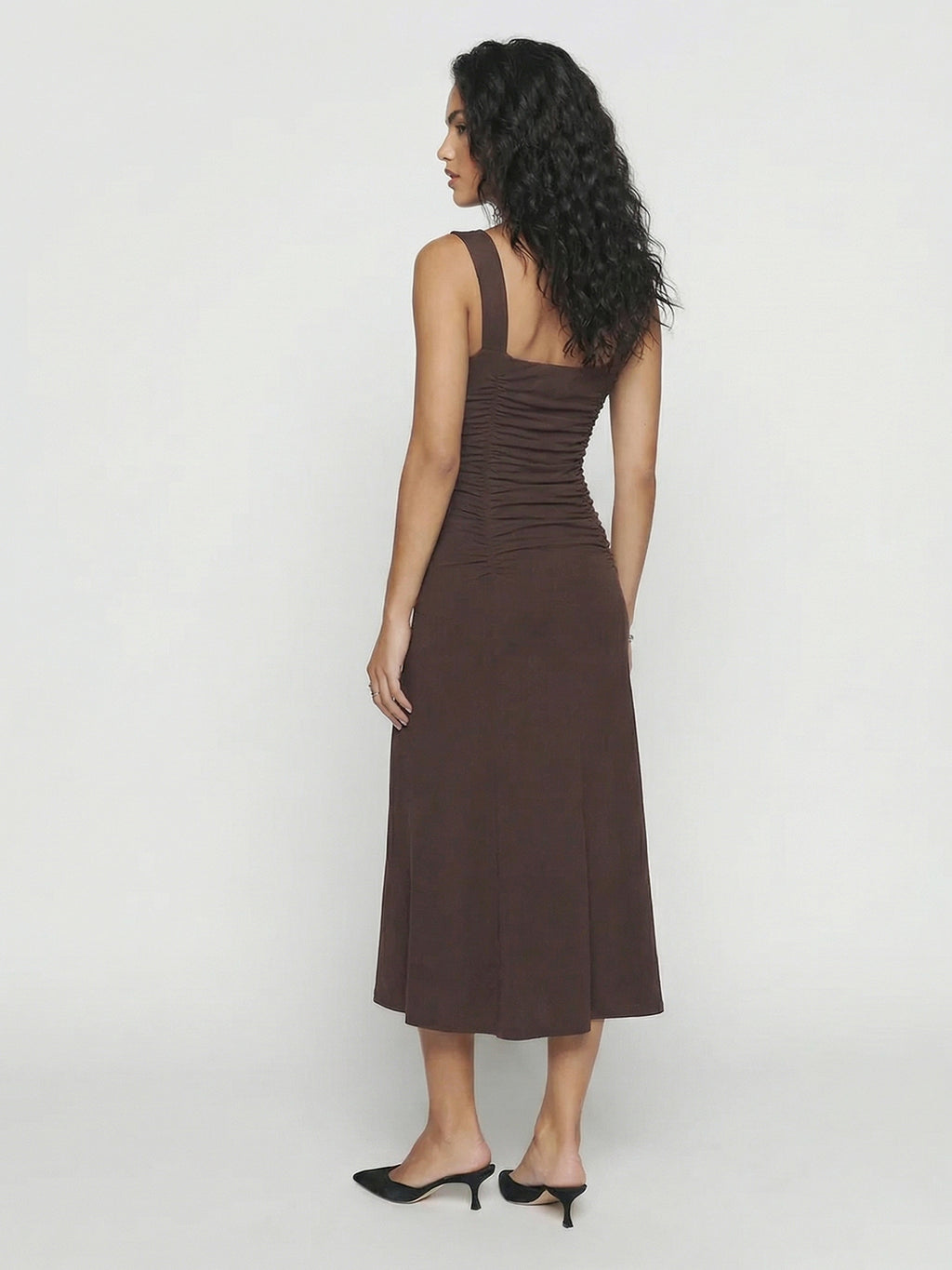 Spaghetti strap fitted dress