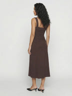 Spaghetti strap fitted dress