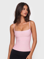 Square-Neck Bandage Tight Cami Top