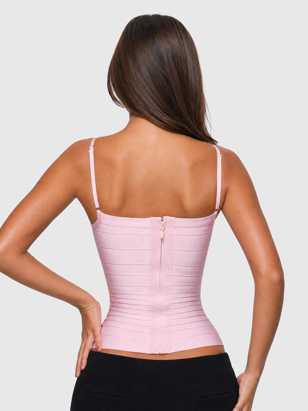 Square-Neck Bandage Tight Cami Top