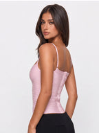 Square-Neck Bandage Tight Cami Top