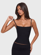 Square-Neck Bandage Tight Cami Top