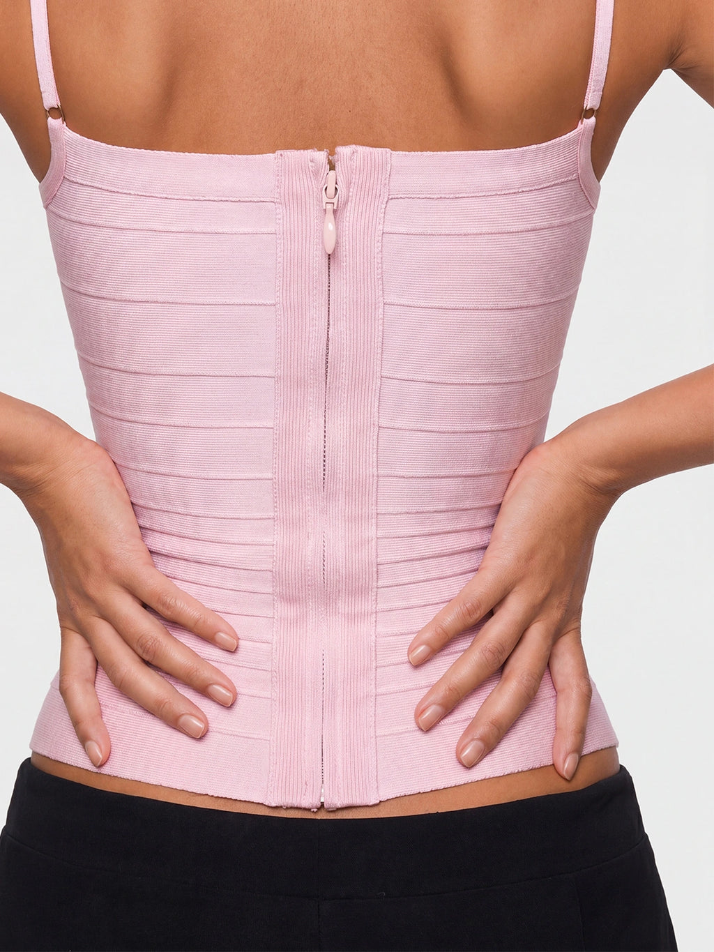Square-Neck Bandage Tight Cami Top