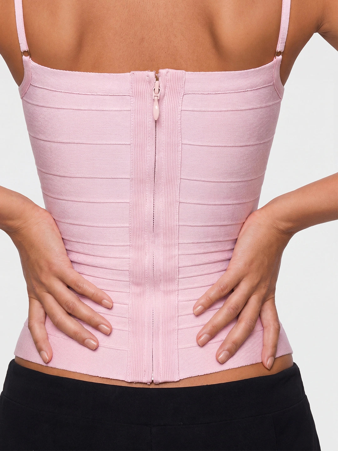 Square-Neck Bandage Tight Cami Top