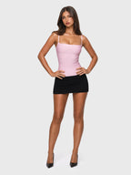 Square-Neck Bandage Tight Cami Top