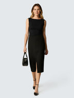 Stretch pencil skirt