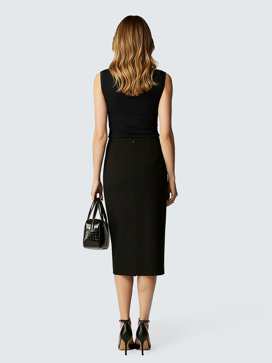 Stretch pencil skirt