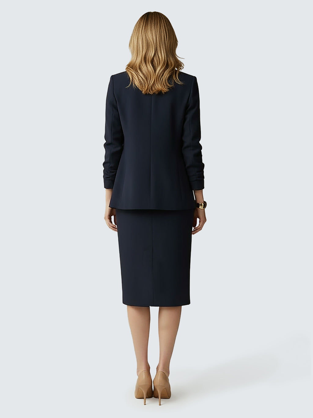 Stretch pencil skirt