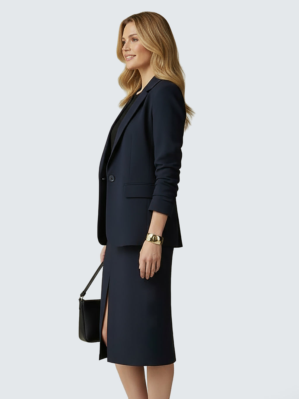 Stretch pencil skirt