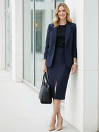 Stretch pencil skirt