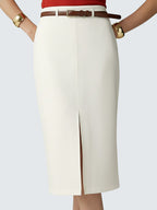 Stretch pencil skirt