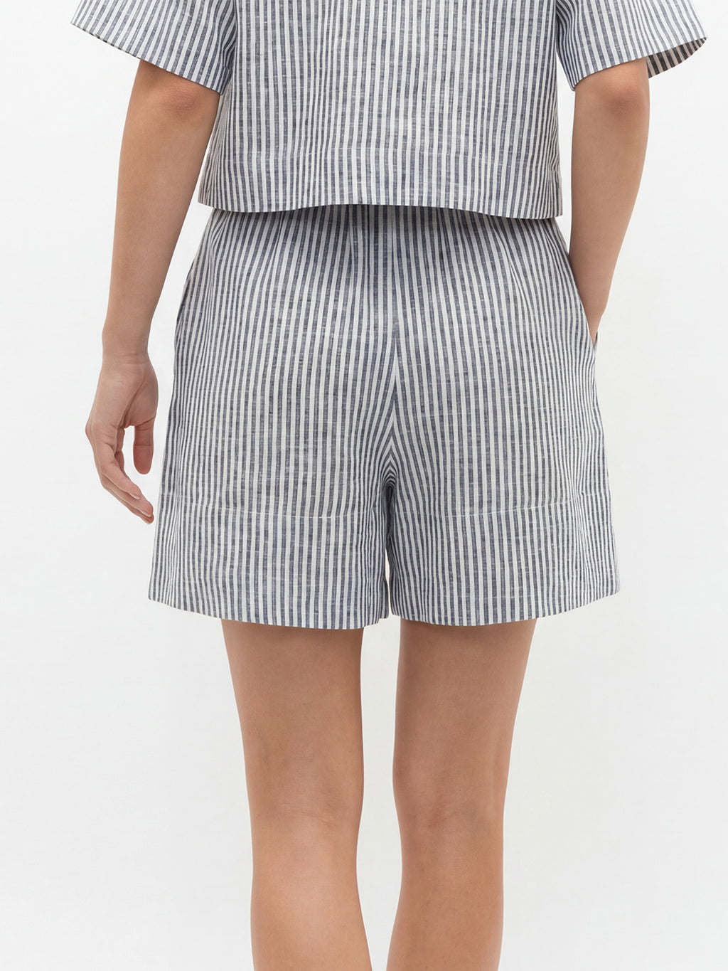 Stripe Linen Short