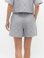 Stripe Linen Short