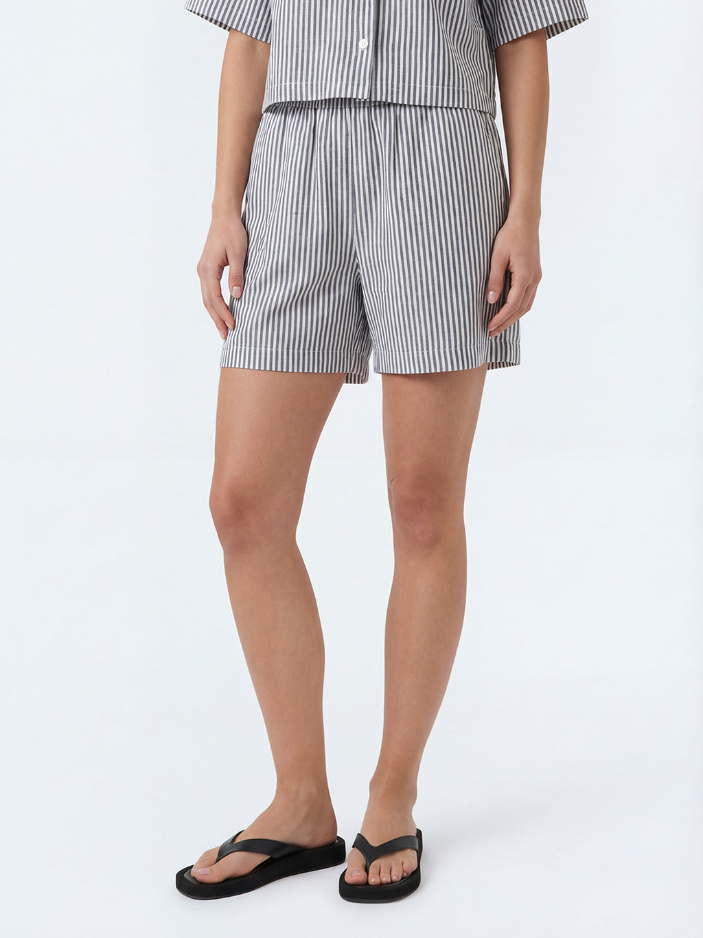 Stripe Linen Short