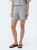 Stripe Linen Short
