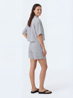 Stripe Linen Short