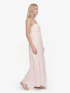 Striped Fit and Flare Maxi Dress