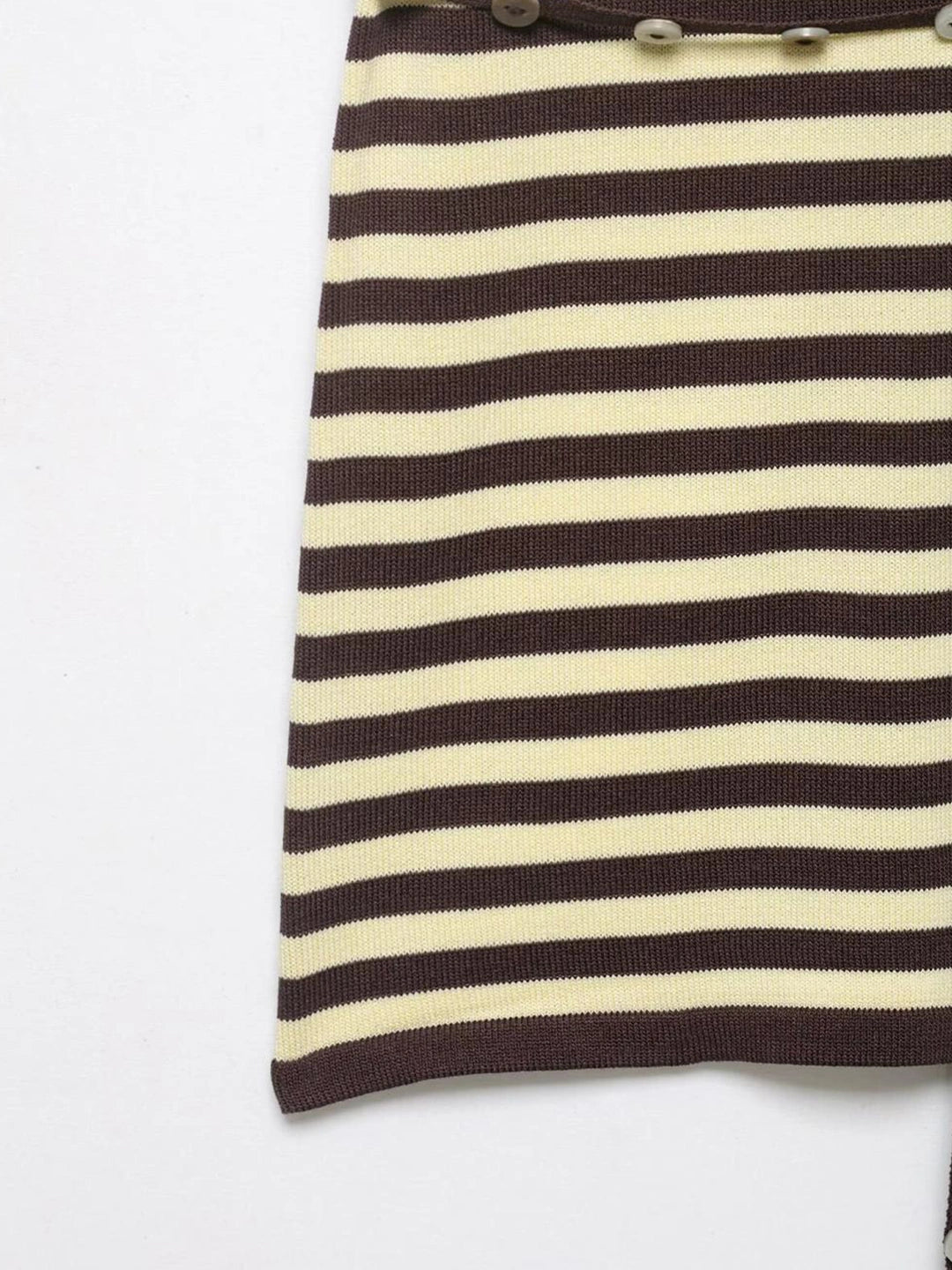 Striped Halter Bodycon Knit Mini Dress