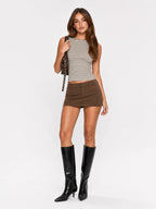 Striped Ribbed Slim Fit Tank Top