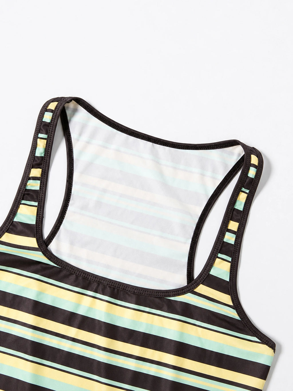 Striped Scoop Neck Slim Fit Tank