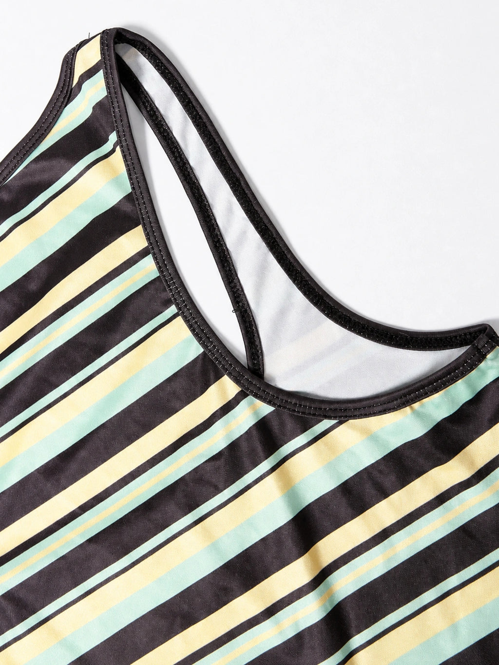 Striped Scoop Neck Slim Fit Tank
