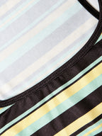 Striped Scoop Neck Slim Fit Tank