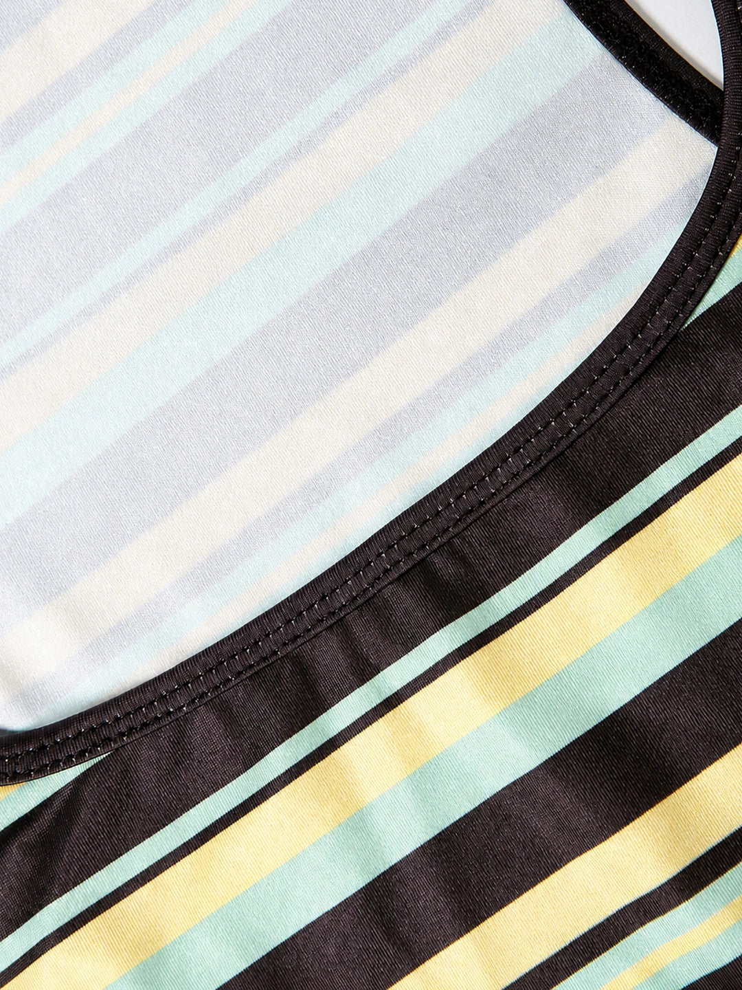 Striped Scoop Neck Slim Fit Tank
