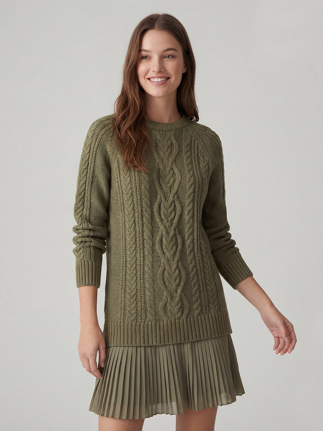 Sweater patchwork mini dress