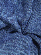 Tie-Back Button Front Denim Mini Dress