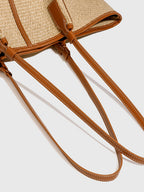 Vacation Raffia Woven Large Tote Bag