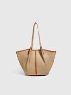 Vacation Raffia Woven Large Tote Bag