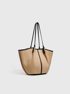 Vacation Raffia Woven Large Tote Bag