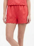Wave Scallop Linen Short