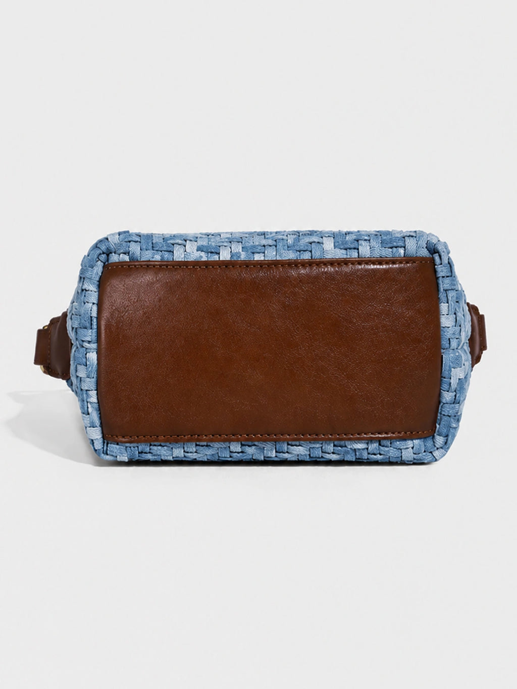 Woven Leather Large Slouchy Shoulder Bag