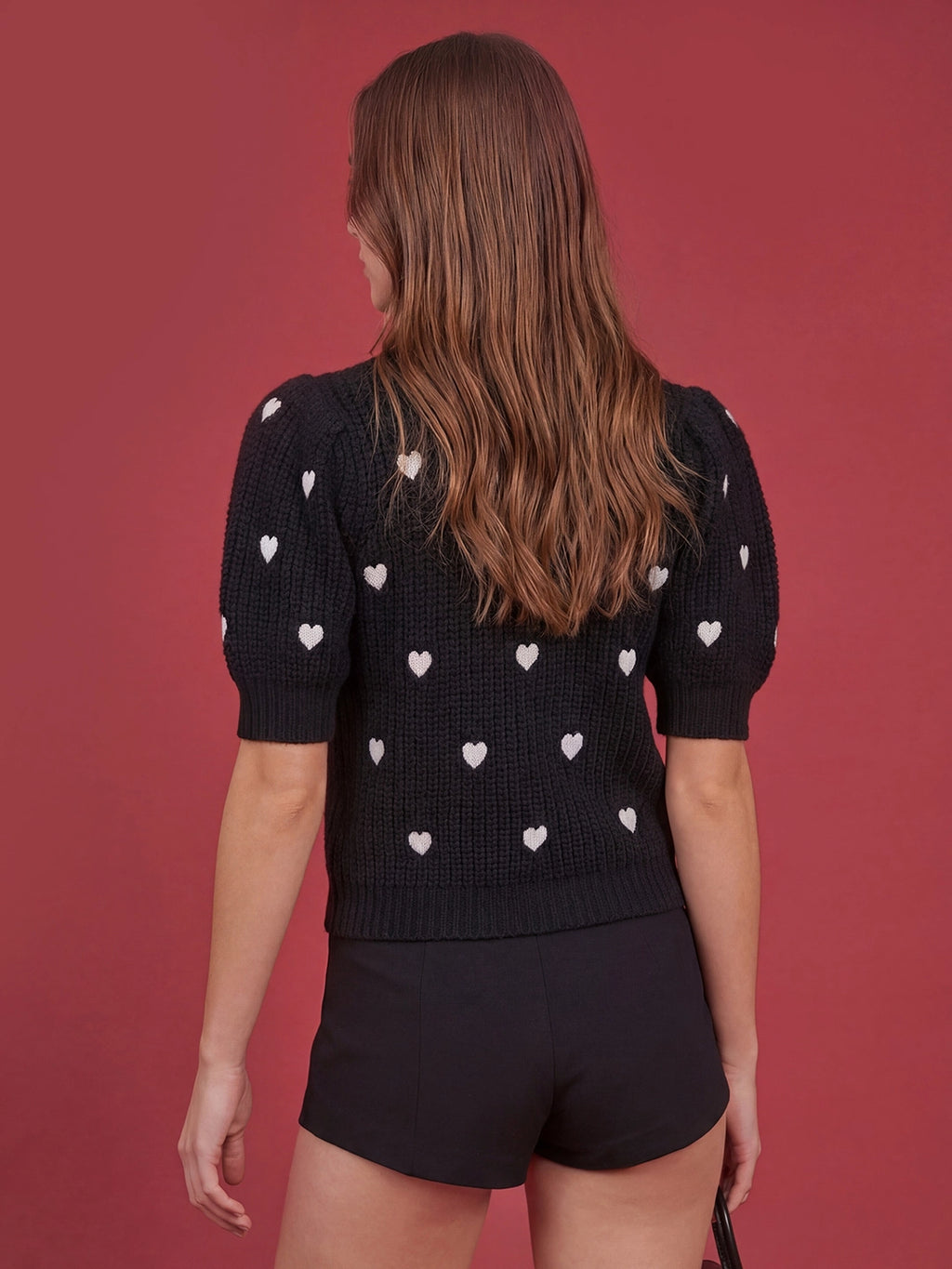 Valentine's Day Exclusive -Heart Shape Embroidery Sweater