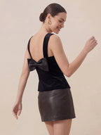 Valentine's Day Exclusive -Velvet Bow Top