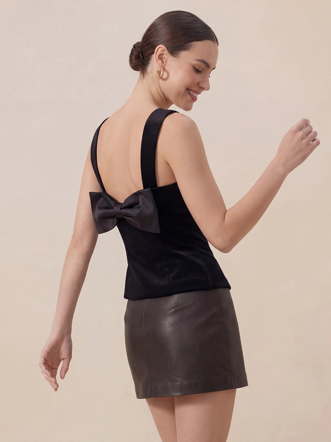 Valentine's Day Exclusive -Velvet Bow Top