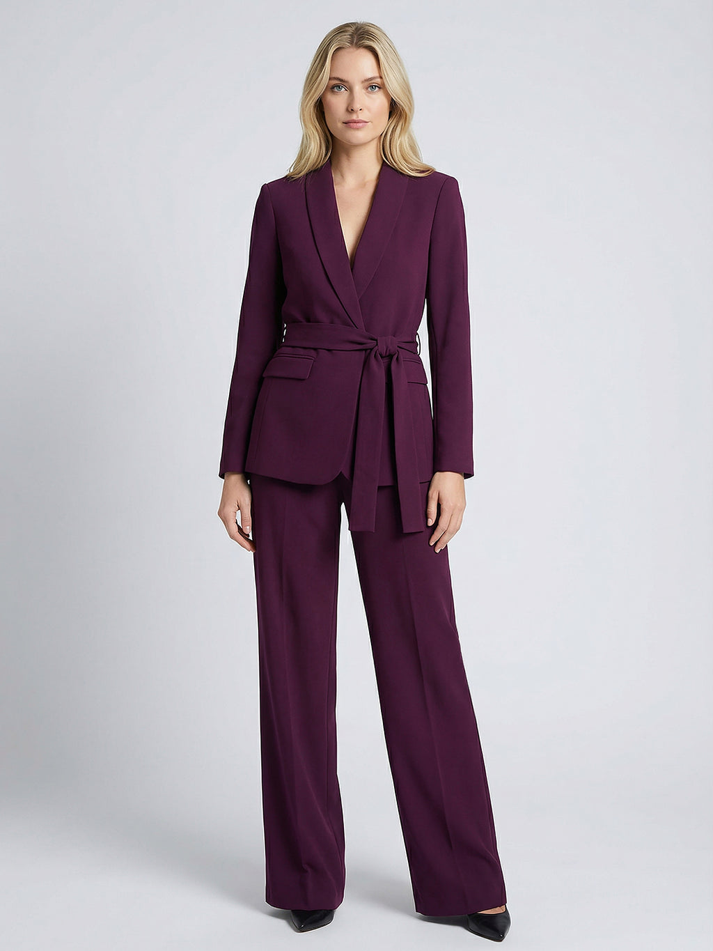 Shawl Collar Tailored Long Sleeve Professional Blazer